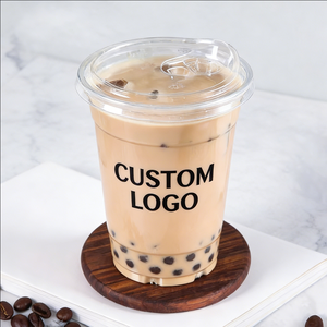 แก้วพลาสติกใสแบบใช้แล้วทิ้งขนาด 20 ออนซ์ 32 ออนซ์ สำหรับชานม ชาเย็น - Product Image 2