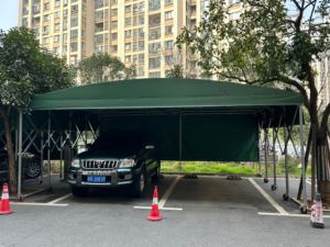 <span class=keywords><strong>Auvent</strong></span> rétractable pliable de grande <span class=keywords><strong>taille</strong></span> 3x5m (10x16ft) avec roues pour abri de voiture, garage, <span class=keywords><strong>caravane</strong></span>, tente pour SUV et véhicules utilitaires - Product Image 4