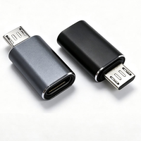 Adaptador de Micro USB a USB C, Conector Hembra Tipo C a Micro USB Macho