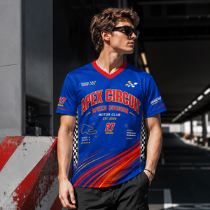 เสื้อแฟนคลับรถแข่งแบบกำหนดเอง พร้อมชื่อและหมายเลขส่วนตัว เสื้อผ้าแนวสตรีทสำหรับกีฬามอเตอร์สปอร์ต - Product Image 3