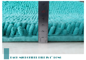 100% <span class=keywords><strong>polyester</strong></span> sợi nhỏ Thảm Tắm 3-mảnh mô hình rắn phòng tắm thảm thiết lập máy làm - Product Image 6