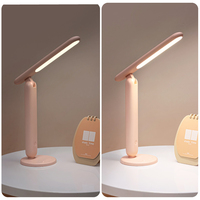 Lampe de bureau pliable portable, angle réglable, lampe de lecture, support de téléphone, veilleuse, protection des yeux
