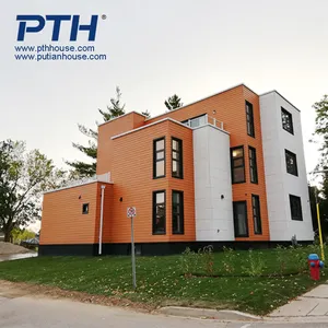 Trung Quốc Nhà Sản Xuất Giá Rẻ Giá Prefab Ánh Sáng Đo Thép Biệt Thự Đa Tầng Sang Trọng Và Thiết Kế Hiện Đại Nhà Biệt Thự