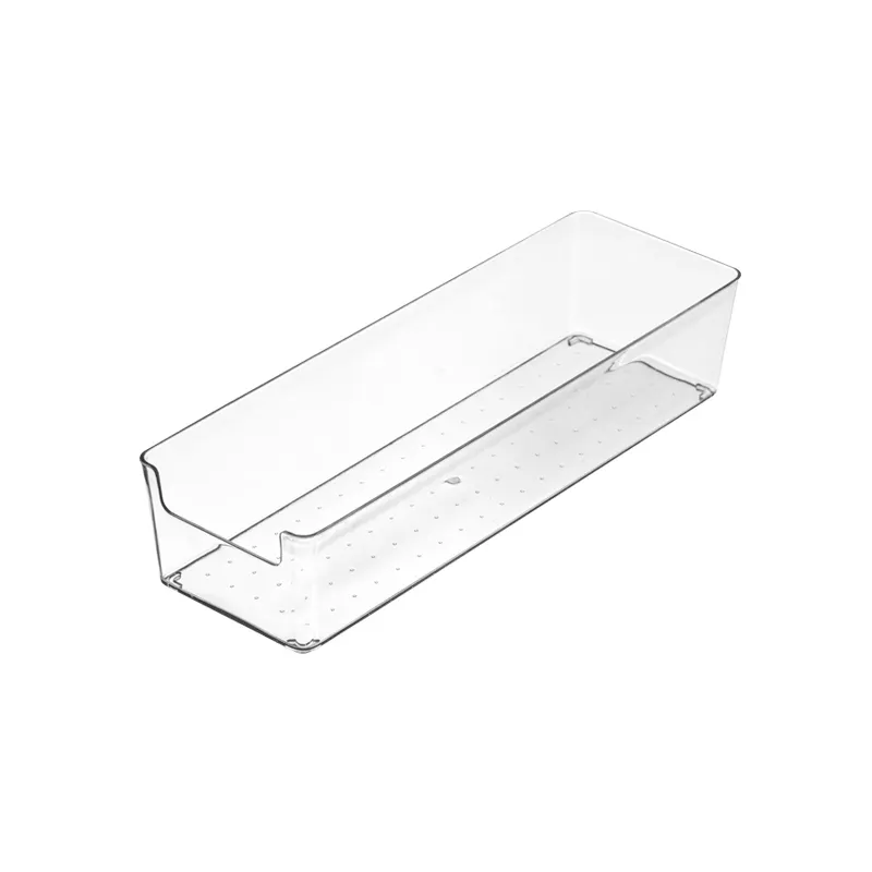 Nhà bếp dao kéo lưu trữ tổ chức bàn Stackable rõ ràng nhựa acrylic ngăn kéo tổ chức khay