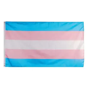 Bán Sỉ Cờ Transgender 3*5 Ft Cờ Cầu Vồng Niềm Tự Hào Ngày Diễu Hành Sự Kiện LGBT Chuyển Đổi Giới Tính