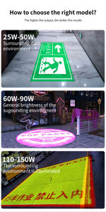 Лидер продаж, встроенный СВЕТОДИОДНЫЙ Индикатор логотипа, проектор, рекламный магазин, вывеска со стрелкой, проекционная дверная этикетка, рекламная лампа - Product Image 5