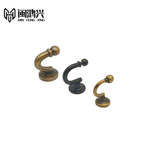 Min Hong Xing Zinc Alloy Slip <b>Hook</b> Black Antique Style Cabinet Coat Hat <b>Hook</b> Nordic Modern Minimalist Hardware Accessory - Product Image 3