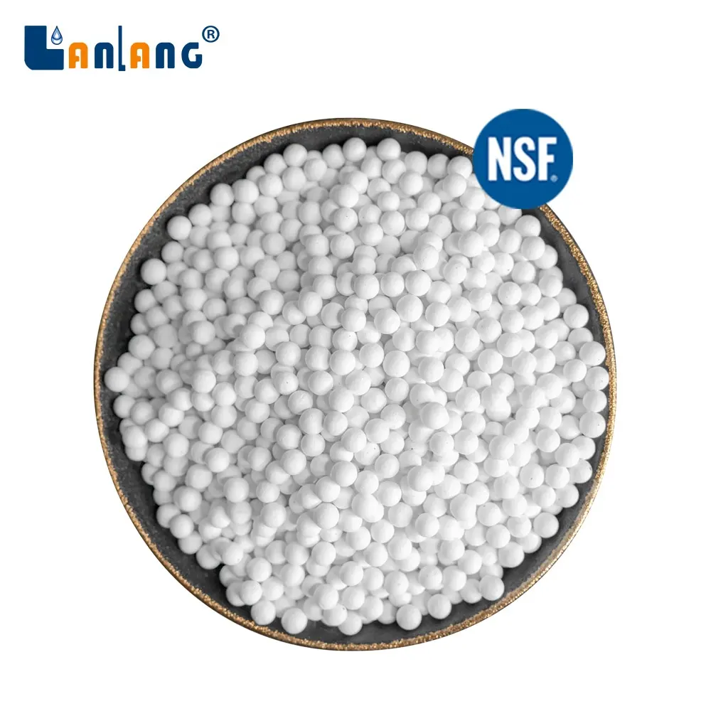 Bola de cerámica para eliminación de cloro de calidad alimentaria, bolas de cerámica de sulfito de calcio de decloración OEM NSF para Cartucho de filtro de agua