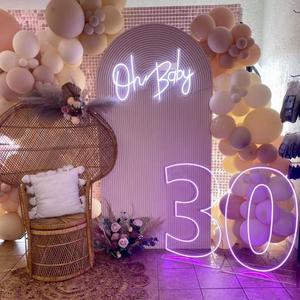 Drop Shipping 2023 luci al Neon personalizzate <span class=keywords><strong>Sign</strong></span> Numbers popolare Led Advertising 21 40 insegna al Neon con supporto per la decorazione di nozze - Product Image 1