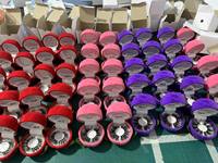 Emballage de cils en bande de vison vide pour la Saint-Valentin, motif rose, rouge, rose, violet, vente en gros