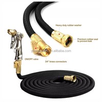Tuyau d'arrosage extensible magique et durable en gros avec pistolet de pulvérisation métallique robuste pour le lavage de voiture
