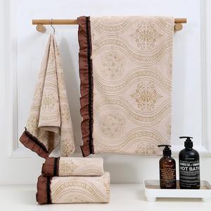 <span class=keywords><strong>Serviette</strong></span> à <span class=keywords><strong>cheveux</strong></span> en <span class=keywords><strong>microfibre</strong></span> à volants vintage, 2 couleurs disponibles, absorption instantanée et séchage rapide, sans frisottis. - Product Image 1