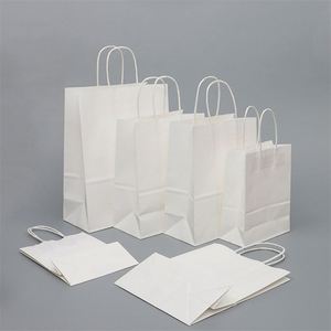 Bolsas de Embalaje Biodegradables Personalizadas para Comida de Restaurante, Fideos y Café, con Logotipo Personalizado, de Papel Kraft Marrón con Asa Larga - Product Image 3