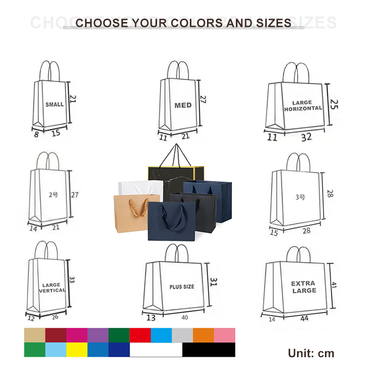 shopping bag custom luxury paper logo