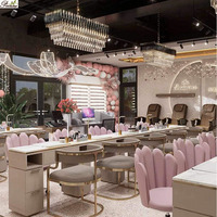 Pronne Nail bureau Mobile Station roulant maquillage Train valise chariot cosmétique manucure Table