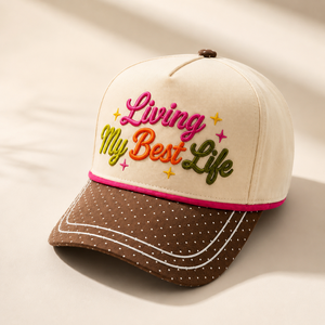 Casquette de baseball OEM ODM personnalisée avec impression en relief, patchwork, visière multicolore, vente en gros, streetwear unisexe, haute qualité, tissu Dobby Terry - Product Image 3