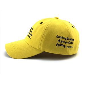 Tùy chỉnh màu vàng đồng bằng thể thao CHA Mũ bóng chày mũ với dây kéo túi - Product Image 4