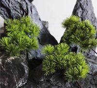 Mini Plante Artificielle d'Intérieur/Extérieur en Aiguilles de Pin Tropicales, Écologique, Toucher Naturel, Nouveauté 2026, Décoration Mignonne pour Étagère