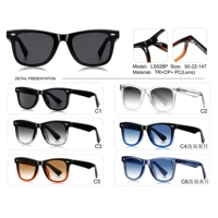 Lunettes de soleil 2026TR en gros, monture transparente à motif ambre, ultra légères, multicolores, monture de lunettes de soleil tendance