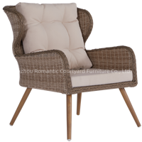 Feuchtigkeitsbeständiges Hochwertiges Langlebiges Sofa-Set Minimalistisches PE Halbkreisförmiges Rattan-Geflecht Outdoor-Sofa-Set
