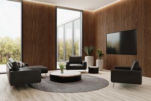 Pannelli Acustici in Legno Decorativi Moderni 240 X 60 <span class=keywords><strong>cm</strong></span>, 21 mm <span class=keywords><strong>MDF</strong></span>, Insonorizzanti per Appartamenti e Hotel - Product Image 4