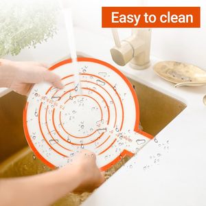 <b>Silicone</b> <b>Baking</b> Mat for Dutch Oven Bread <b>Baking</b> Sheets with Long Handled Heat Resistant <b>Baking</b> Bread Sling for Dough Pastry - Product Image 4
