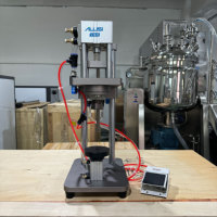 Machine de sertissage manuelle pneumatique en acier inoxydable pour homogénéisateur de parfum et machine d'emballage de revêtement, facile à utiliser, 17 mm 22 mm