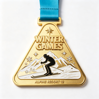Médaille de sport sur mesure pour marathon et événements de course à pied - Médailles de récompense sportives avec ruban coloré