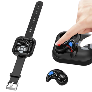 Tai nghe <span class=keywords><strong>mini</strong></span> không dây <span class=keywords><strong>Bluetooth</strong></span> 5.4, tai nghe nhét tai thể thao, điều khiển từ xa, nhỏ xíu, kiểu dây đeo đồng hồ - Product Image 1