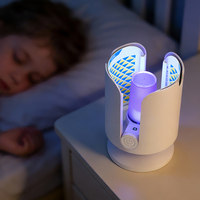 Piège à insectes portable à lumière UV, piège collant pour moustiques, mouches, mites, moucherons, attrape-insectes pour la maison