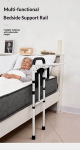 Barre <span class=keywords><strong>d</strong></span>'appui pliable réglable en hauteur pour <span class=keywords><strong>lit</strong></span> pliant, pour personnes âgées. - Product Image 2