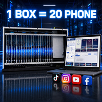 Sistem Rak Pemasangan Ponsel PF Mobile Phone Farming Rack Mount, Hardware Chassis Motherboard Senyap Untuk Perangkat Samsung S8 S10 Note10 Android iOS