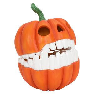 Caja de Almacenamiento con Forma de Calabaza de Halloween, Artesanía de Resina con Dientes Móviles, Decoración para Interiores - Product Image 4