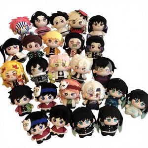 En stock Demon Slayer <span class=keywords><strong>Kimetsu</strong></span> No Yaiba Tomioka Giyu Tokitou Muichirou Kyoujurou Rengoku Poupée en coton de 10 cm Nouveau style À partir de 14 ans - Product Image 1