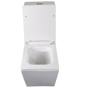 Inodoro de WC público chino, diseño cuadrado moderno, precio cómodo - Product Image 2