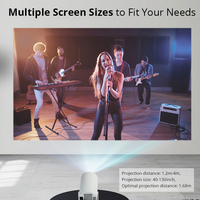 Mini Proyector HY300 Portátil Inteligente con WiFi, Sistema Android 11, Conectividad 5G, Reproductor de Video para Cine en Casa