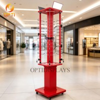 Présentoir rotatif multi-niveaux écologique pour lunettes de soleil, présentoir optique sur pied pour magasin de détail