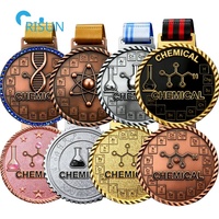 Médailles académiques chimiques de récompense de chimie physique de science classique d'école personnalisée