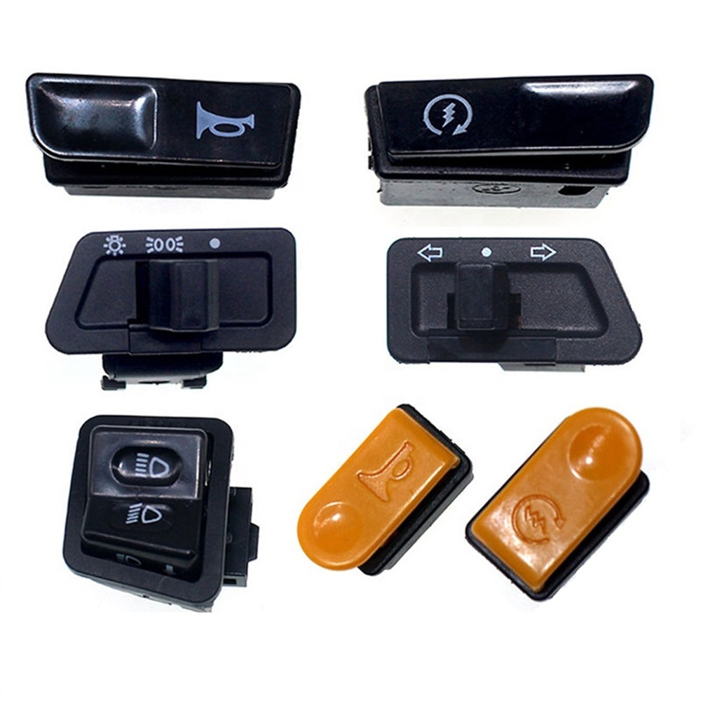 Universal Motorcycle e-bike Scooter Horn Button Ignition Switch Hi Low Beam Light Button Signal Switch Assembly for Scooter