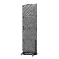 Mur publicitaire LED pliable haute luminosité P2.5 avec revêtement GOB, étanche, multi-écrans, sans soudure, avec flight case de protection