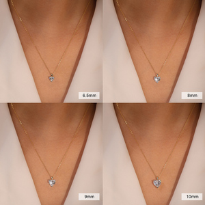 SMON08 RINNTIN Forever Love Coração Colares Pingente para Mulheres, 1-4 Carat Heartshape Moissanite Jóias Pingente de Prata Esterlina - Product Image 4