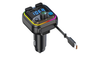 Émetteur FM 6.0 Portable, Récepteur Audio Sans Fil, Lecteur <span class=keywords><strong>MP3</strong></span>, Chargeur Rapide USB pour Allume-Cigare, Garantie 1 An - Product Image 6