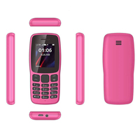 Teléfono Móvil GSM Barato Desbloqueado de Fábrica, Teléfono Celular 105 con Doble Tarjeta SIM