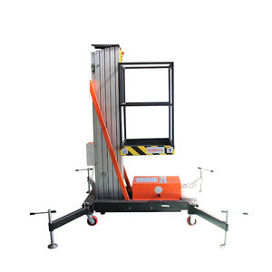 Plateforme élévatrice compacte à mât unique en aluminium 6-12m, alimentation CA pour le <span class=keywords><strong>nettoyage</strong></span> des façades de bâtiments - Product Image 4