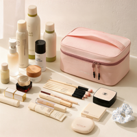 Organisateur de cosmétiques portable Taslon, imperméable, grande capacité, multi-compartiments, pochette détachable pour femmes, couleurs personnalisées, logo OEM