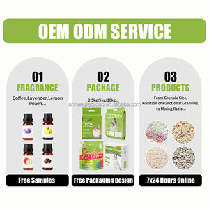 เฮงเจี๋ย โรงงานขายส่ง ราคาถูกที่สุด ทรายแมวเบนโทไนต์ผสมมันสำปะหลัง จับตัวเป็นก้อนเร็ว - Product Image 3