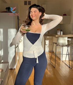 Conjunto de Dos Piezas Vintage para Mujer, Estilo Y2K, Camiseta Básica de Algodón con Manga Corta Raglán y <span class=keywords><strong>Pantalones</strong></span> - Product Image 6