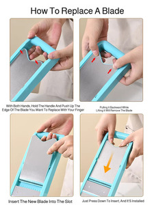 Éminceur multifonctionnel, outil de cuisine, râpe, trancheuse, râpe à pommes de terre, éminceur multifonctionnel à double porte, râpe - Product Image 4