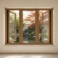 Ventanas de Aluminio de Alta Eficiencia, Resistentes al Viento, Insonorizadas, Abatibles y Giratorias