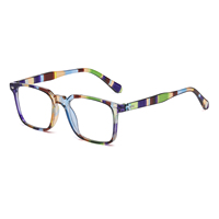 Lunettes de lecture rectangulaires douces à carreaux colorés pour femmes, monture en plastique légère, pour presbytes, vente en gros